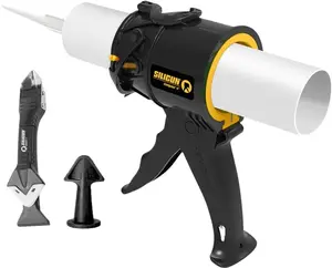 SILIGUN Caulking Gun Kit - Patent Design Anti Drip Mechanism 12:1 Thrust Ratio Portable Tool for Home Hardware Seal