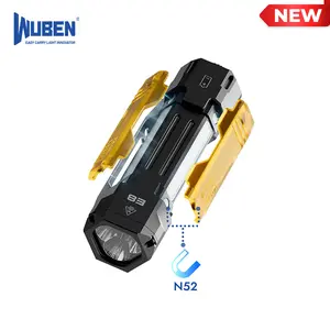 【New for 2026】WUBEN E8 3-in-1 DIY Creative Flashlight, 1300 Lumens, 7 Modes, Rechargeable & Battery Replaceable – for Hiking, EDC, or Emergency Use