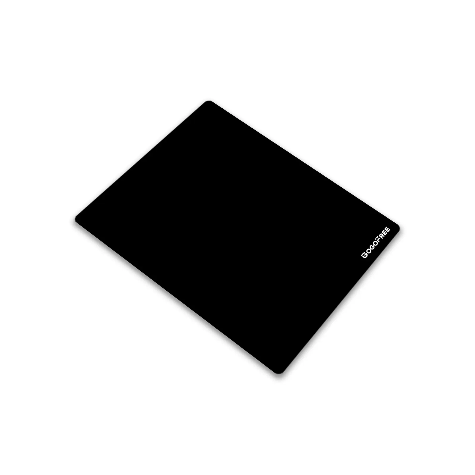 GOGOFREE Tempered Glass Mouse Pad - Made for Gaming, Ultra Smooth Hard Surface Desk Accessory with Precision Speed Control, 24*30cm Black/White for PC Gaming Setup, Computer & Office PC Accessories