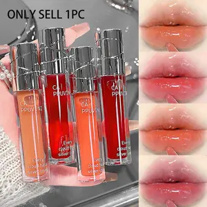 Cappuvini Crystal Ice Lip Oil, Moisturizing Glossy Finish, Hydrating Mirror Shine, Daily Use Lip Essence, Plump Lips, Single Stick