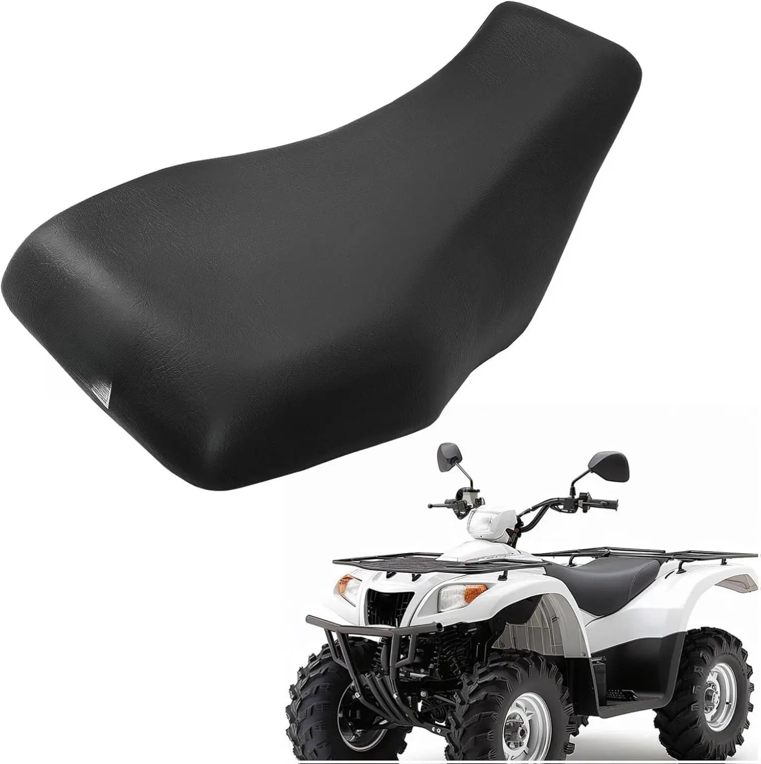 HECASA Complete Seat Cover for 2007-2013 Honda Rancher 420 & 2014 TRX420FA FPA Replacement 77100-HP5-E30ZA Leather High Wear Resistance