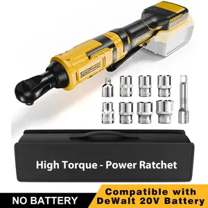 20V Brushless Cordless Ratchet Wrench Tool for Dewalt 20V Max Battery | High Torque Electric Power Tools for Lug Nuts & Auto Car Tire Repair,Bare Tool Only