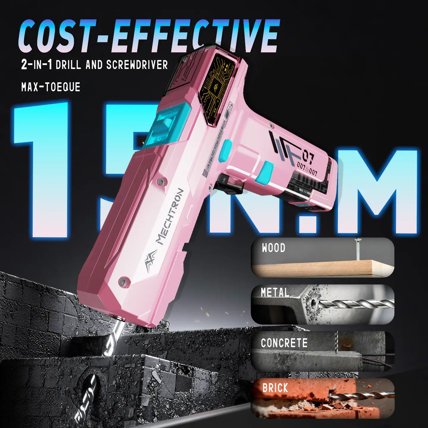 MECHTRON Power Tool Set - High-Aesthetic Desk Decoration, Perfect ...