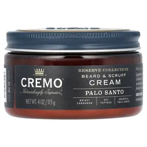 Cremo Reserve Collection, Beard & Scruff Cream, Palo Santo, 4 oz (113 g)