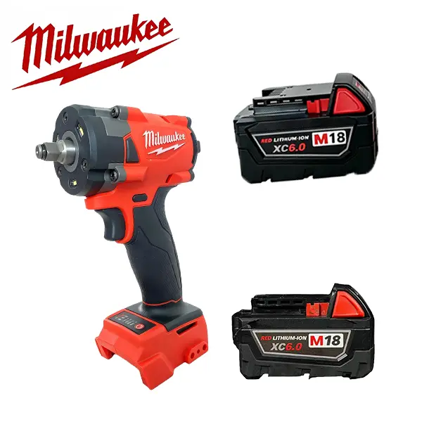 Milwaukee M18 Series 3/8" Cordless Brushless Impact Wrench Bare Tool - Compact, 250 ft-lbs High-Torque Black Power Tool with Friction Ring for Contractors, Automotive Repair (Batteries Not Included, LED Light Equipped), Maintenance