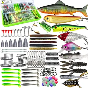 Bass Fishing Lures Kit – Topwater/Crankbaits with Hooks & Tackle Storage