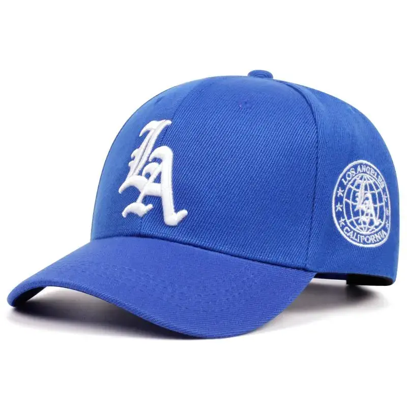LA Embroidered Baseball Cap for Men & Women | Adjustable Curved Brim Dad Hat | Vintage Streetwear Casual Sports Hat | Everyday Fashion Cap