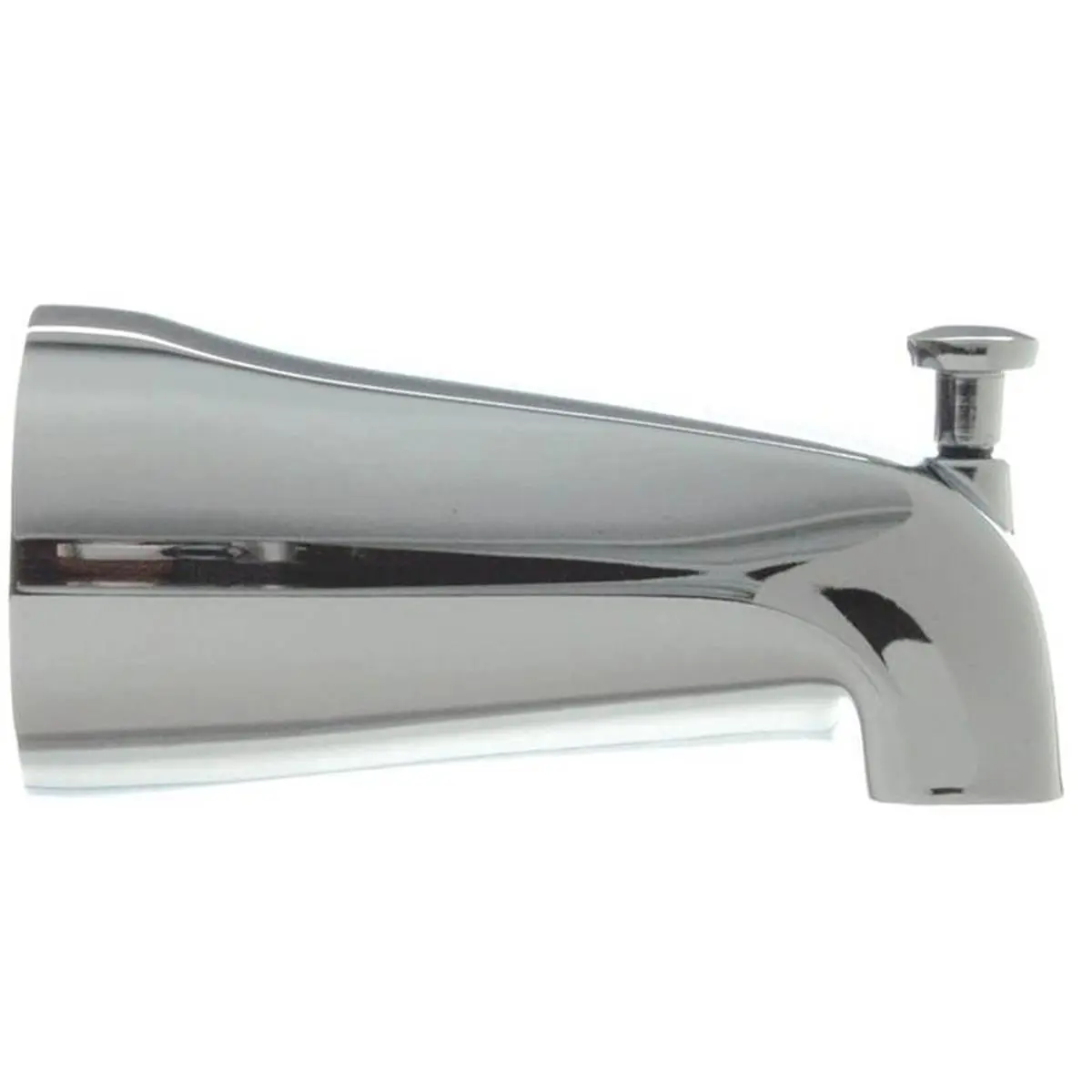 Danco 4258778 Polished Chrome Metal Bathroom Sink Tap, 0.5 Slip-Fit Tub Spout with Diverter, Includes Set Screw, Slip Connection