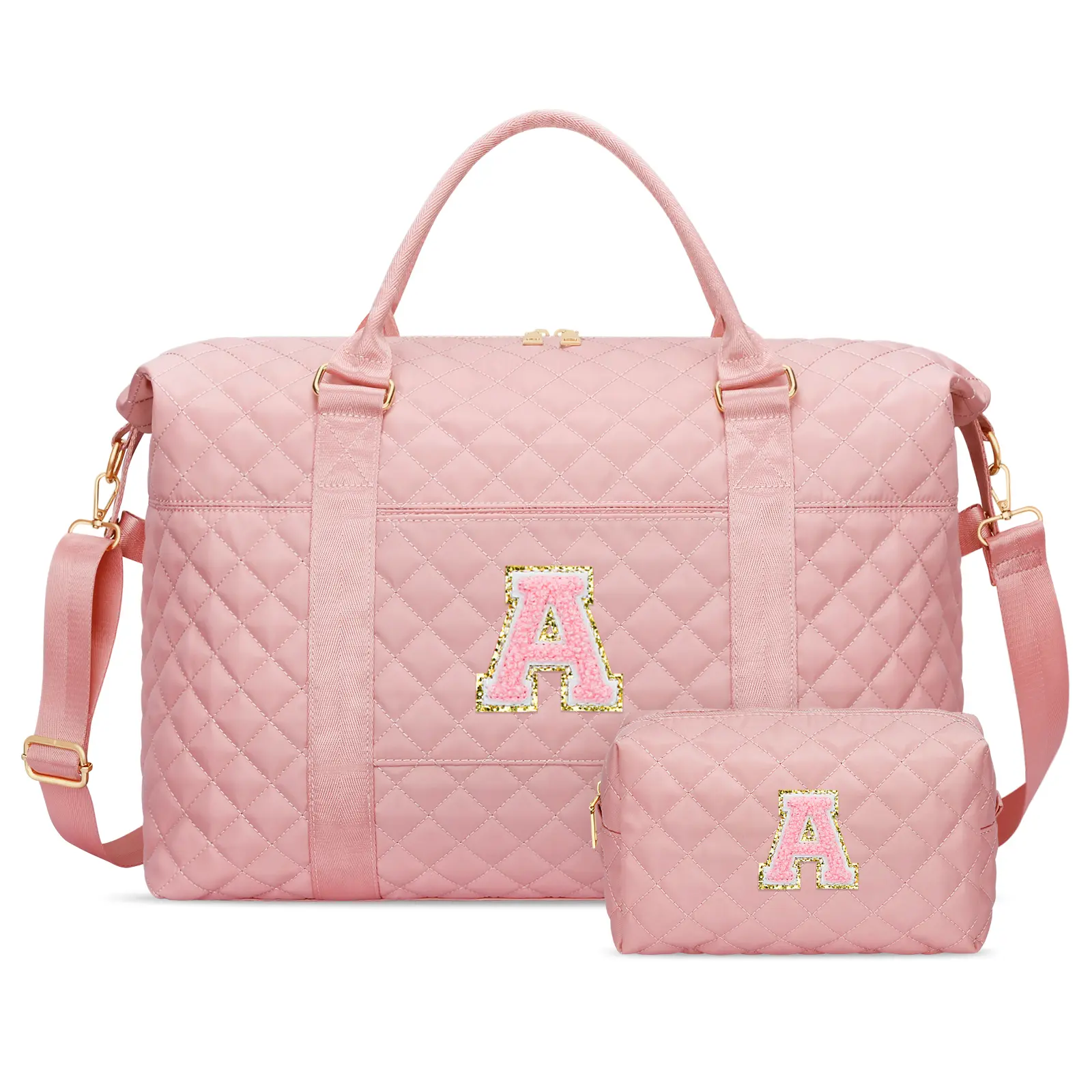 Personalized Lightweight Duffel Bag for Women, Weekender with Toiletry Pouch and Wet Pocket, Airplane-Friendly Personal Item, Meaningful Birthday Gift