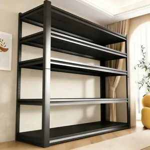77.4"H Heavy-Duty 5-Tier Adjustable Metal Shelving Unit, Versatile Floor-Standing Storage Rack, Ideal for Garages, Basements, and Kitchens Steel Installation