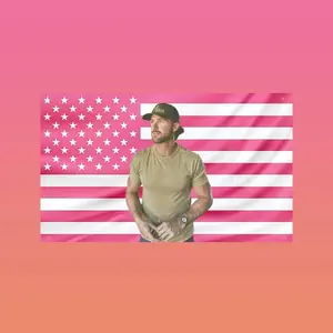 Riley Green Pink American Flag  Country Music Aesthetic Wall Flag | Dorm Frat Room Decor Durable Decorative Tapestry Tapestry Wall Mural