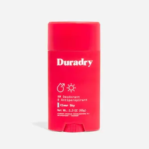 Duradry Antiperspirant Deodorant Stick – 90% Naturally Derived Sweat & Odor Protection