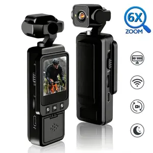 1080P Pocket Action Camera,WiFi POV Cam,270° Video Body Camera,6X Digital Zoom,USB Rechargeable,Vlogging Camera,Handheld Camera Recorder,Streaming Camera,Wifi Sports Camera,Wireless Vlog Camera,Men Gifts