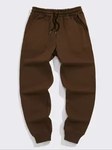 Men's Solid Color Drawstring Waist Sweatpants, Casual Comfy Jogger Pants for Spring & Fall, Men's Trousers for Daily Wear, Casual Sports Trousers