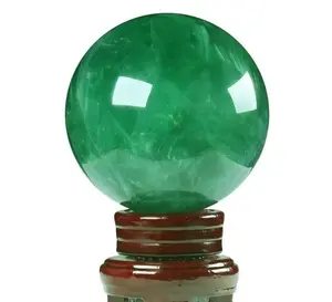 Natural Green Fluorite Crystal Ball