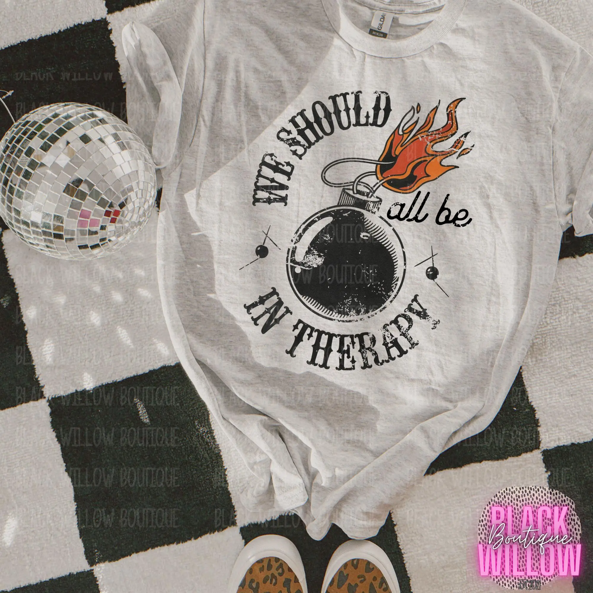 We Should All Be In Therapy Tee Or Sweatshirt