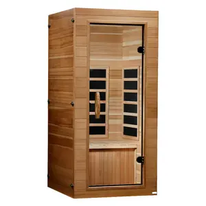 Dynamic Saunas Elite 1 Person Compact Ultra Low EMF FAR Infrared Home Sauna