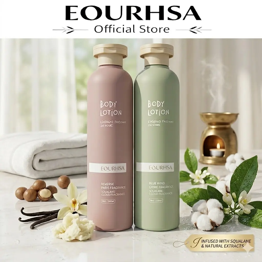 EOURHSA 24-Hour Long Lasting Fragrance Body Lotion – Natural Floral Scent Moisturizing Cream for Soft Skin, Daily Hydration & Smooth Touch – 268ml