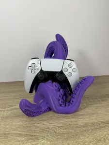 Universal Gaming Controller Holder Stand Gift for Gamers - 3D Printed Tentacles Room and Desk Decor for Xbox PS5 Dock