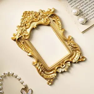 European Resin Frame Decoration, DIY Wall Decor, Multiple Styles Available, Photography Prop, Miniature House Ornament, Classic Rectangular Frame