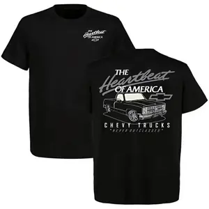 LS Engine T-Shirt, The Heartbeat of America Performance Graphic 2 Sides Tee, Chevy Trucks Never Outclassed T-Shirt, LS Swap Muscle Car Engine Shirt for Gearheads & Chevy Fans, Square Body Truck Tee, Perfect Gift for Him