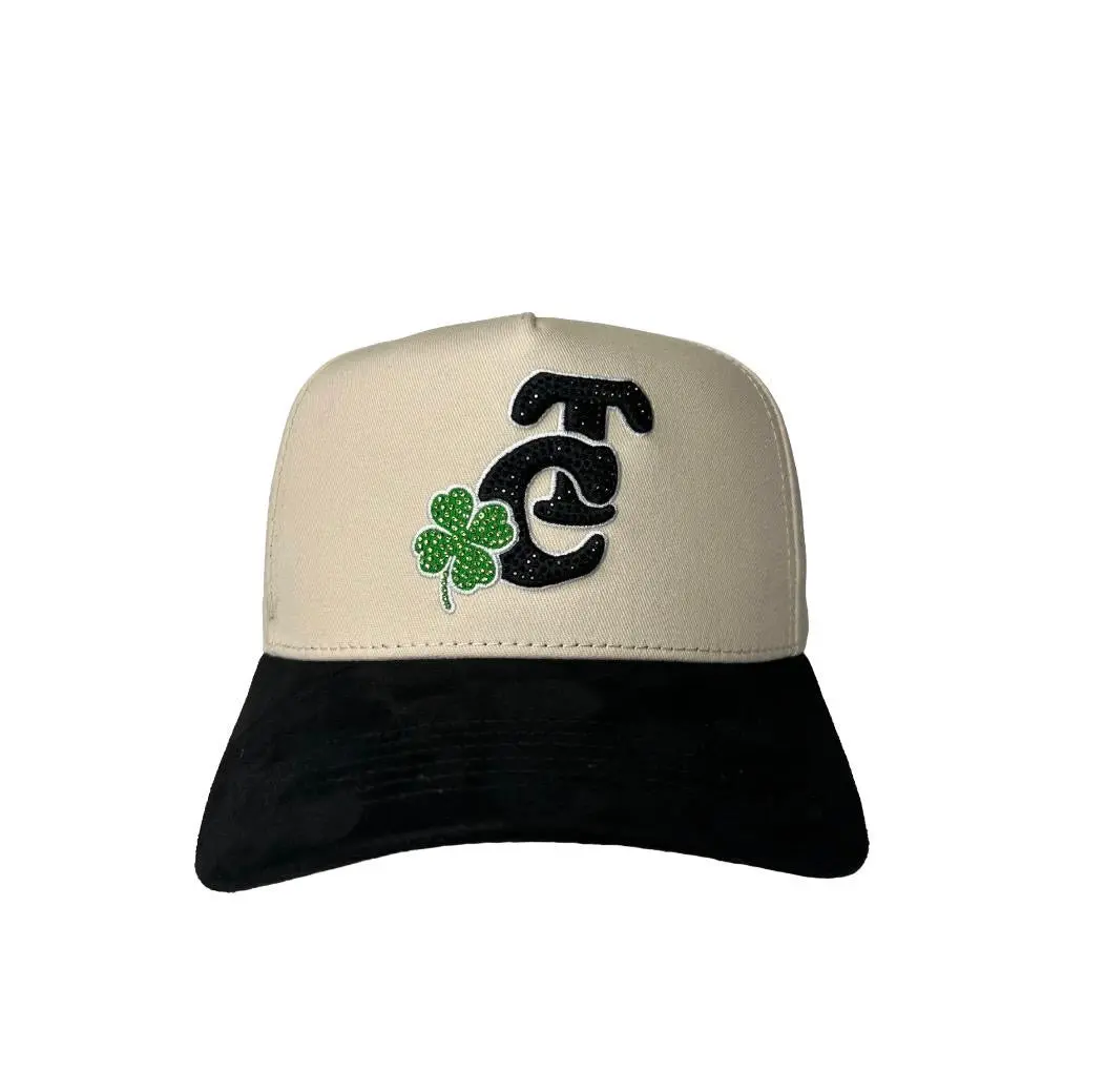 Culiacán Series “TC” Clover Snapback – Cream / Black