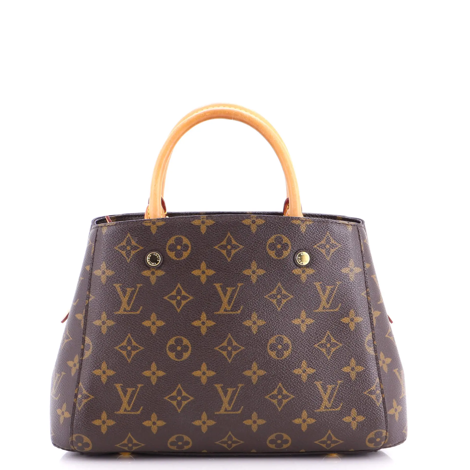 Pre-owned Louis Vuitton Canvas Coated Top Handle Bags Montaigne Handbag Monogram Canvas BB by Rebag