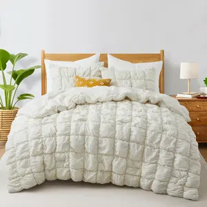PEACE NEST Cloud Puff Comforter Set – Fluffy All Season Down Alternative Bedding, Cozy Princess Bed, Reversible Quilted Comforter