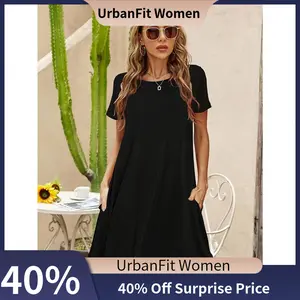 【UrbanFit Women】Plus Size - Plus Size - Western Spring/Summer New Women'S Fashion Dress