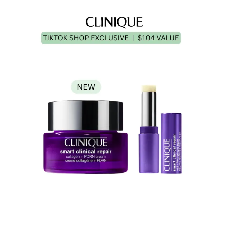 [Clinique] Smart Collagen PDRN + AM/PM Retinoid Balm Duo | Anti-Aging Hydration with Peptides + Hyaluronic Acid