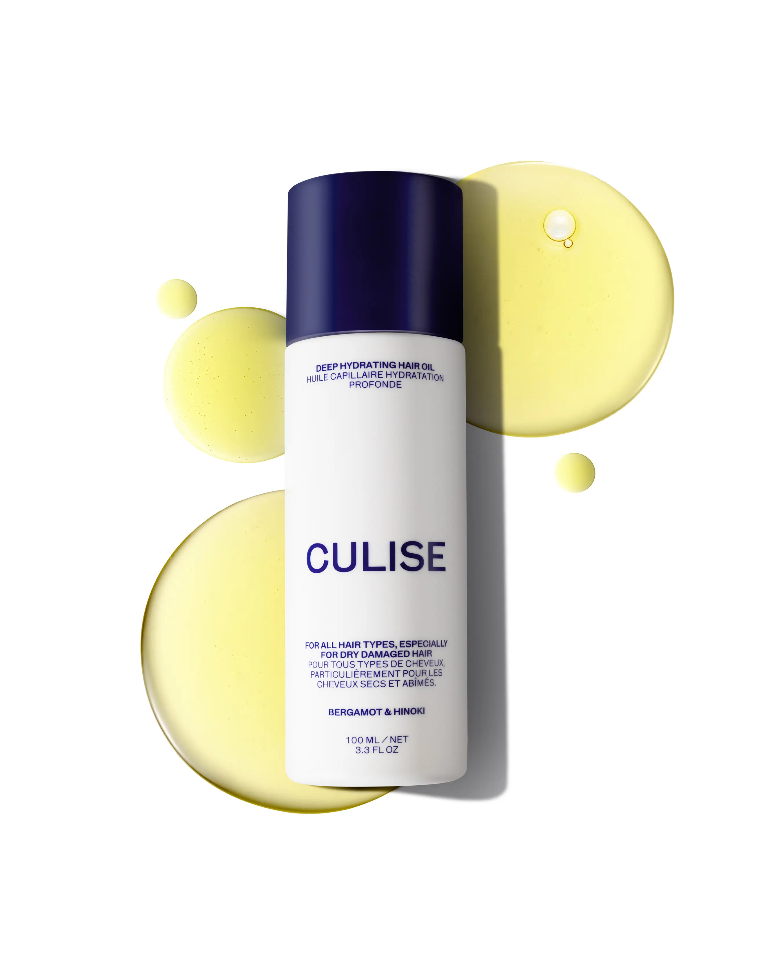 CULISE Korean Deep Hydrating Hair Oil for Dry, Damaged, Frizzy - Instantly Controls Frizz, Adds Shine, Softens Split Ends - Lightweight Nourishing Oil, Moisturizing Heat Protectant - 24-Week Supply