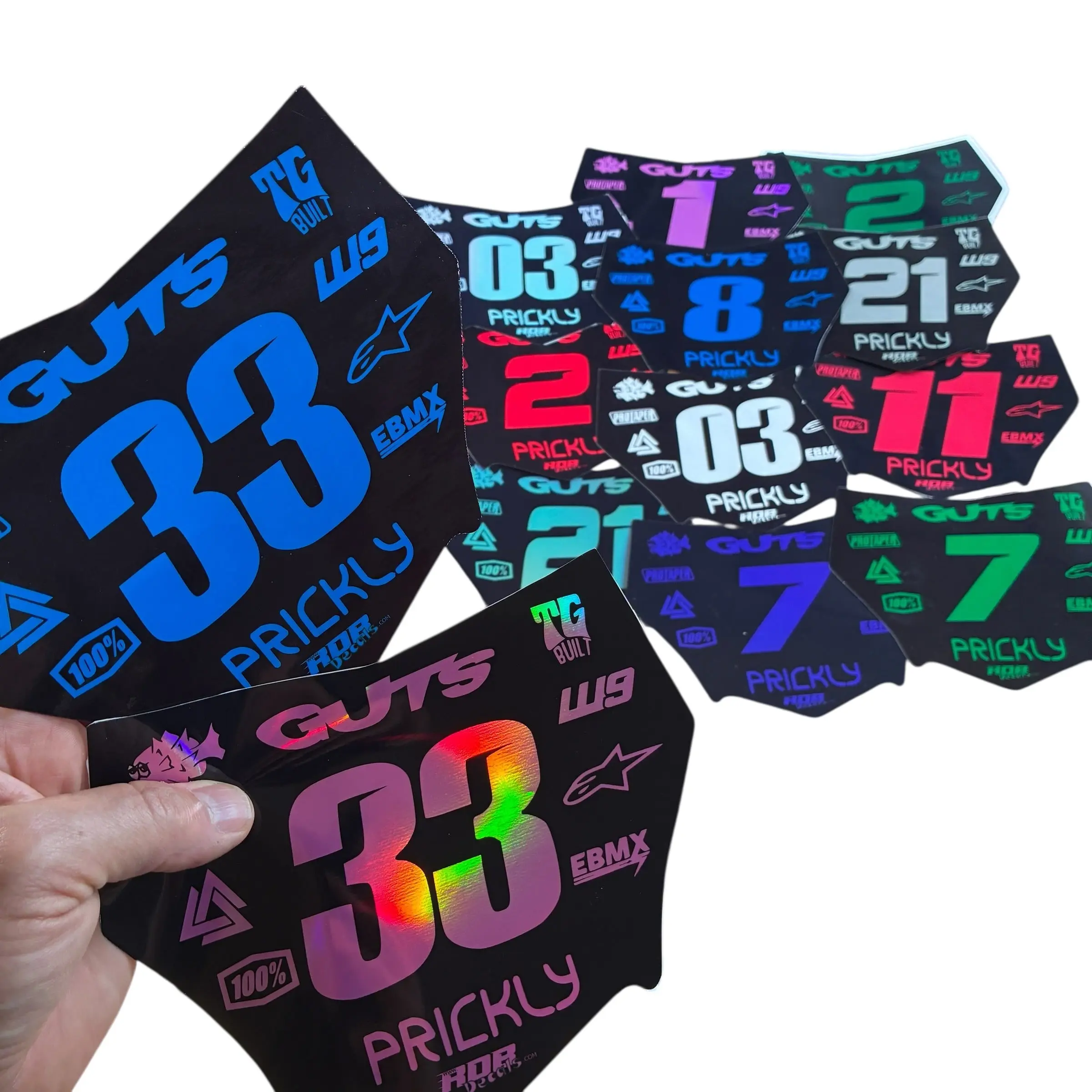MotoCutz Plate Decals — 11 Logo Design