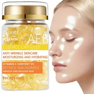 Cosnyce Vitamin C Essence Capsules, Hyaluronic Acid Collagen, Moisture Boosting, Firming, Skincare, Beauty Care