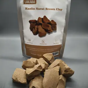 Golden Edible Narati Brown Kaolin Culinary Clay (200g/7oz) - Edible Clay Barro, Natural Pure, 100% No Additives, Slightly Sticky Garden Soil for Culinary Use