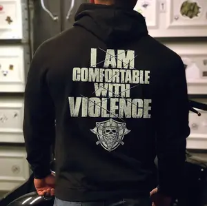 I Am Comfortable With Violence Hoodie