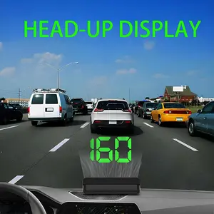 Head-Up Display Projector for Cars, Car HUD, Digital GPS HUD Speedometer, USB Cable Plug and Play, Large Font Display, Car Accessory