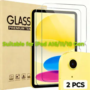 2-Pack High Hardness Tempered Glass Film for iPad A16 11th/10th Gen, Anti-Scratch HD Screen Protection, 11 Inch/10.9 Inch Compatible