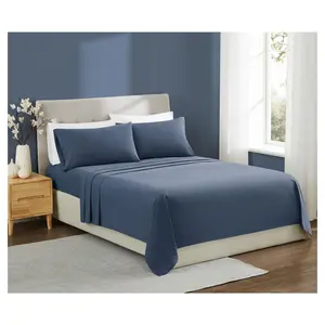 Brooklyn Loom Essential Cotton King 4-Piece Sheet Set