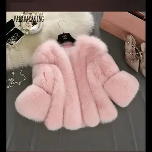 2025 Winter Pink Plus Size Faux Fur Coat Women Elegant Long Sleeve Fluffy Cardigan Jacket Ladies Large Thick Warm Furry Outwear