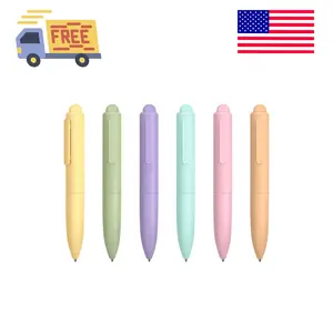 Ballpoint Pens, Mini Cute Macaron Retractable Ballpoint Pen Set - 6 Pack