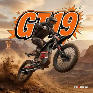 RIXOC GT19 Adult Electric Bike, 40MPH, 19-inch tires,3000W peak motor, 52V 31.2/battery, dual hydraulic brakes, suitable forboth off-road and city riding.