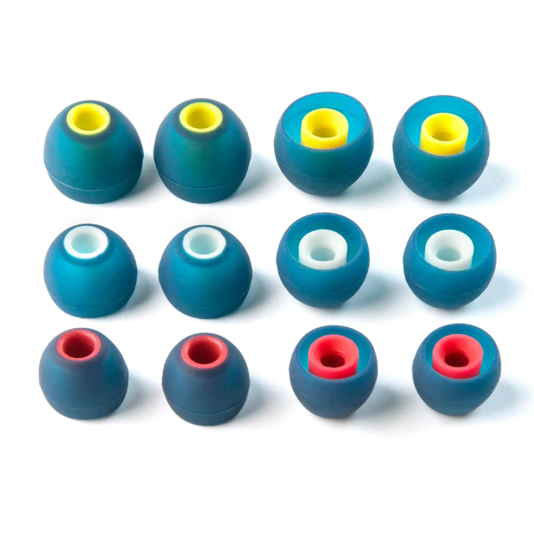 Replacement Silicone Ear Tips, 6 Counts/3 Pairs Ear Bud Rubber Tips, Earbud Tips for KZ ZS10 Pro, ZSN Pro X, ZSN Pro, Castor, EDX Pro, ZAR, ZST, AS24, DQS, ZSN, PR2, Audio, In Ear Design