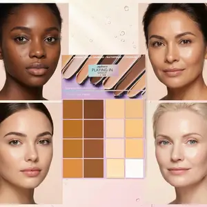 Single Piece Set Light Color Dark Color Matte Gradient Concealer, Covers Face Spots Acne Marks Freckles Eye Bags, Multi-Color Multi-Use Soft Matte Makeup, Highly Pigmented Makeup