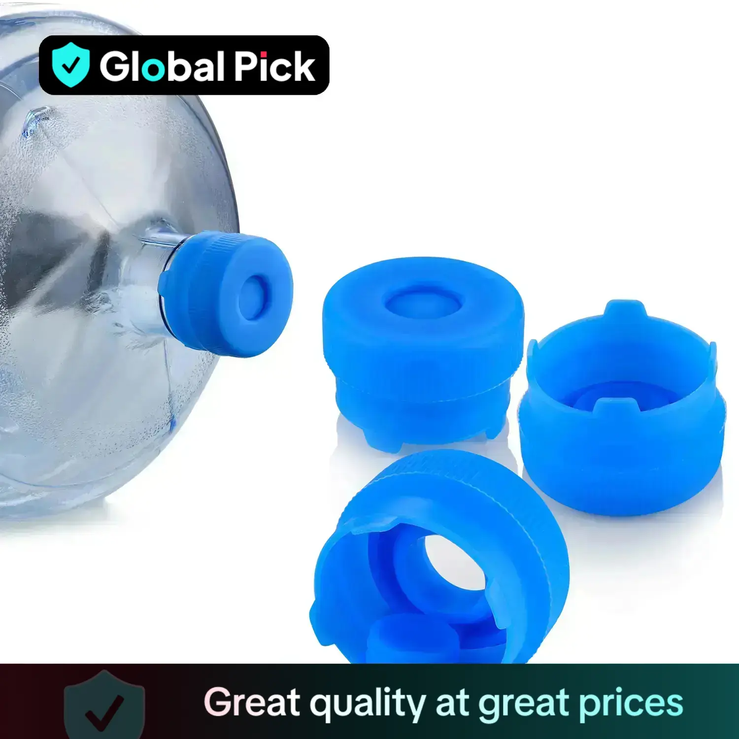 Silicone Water Jug Cap, 3/6 Counts/set Reusable Spill-proof Dust-proof Water Bottle Cap, Mini Replacement Water Bottle Cover, Drinkware Accessories fo