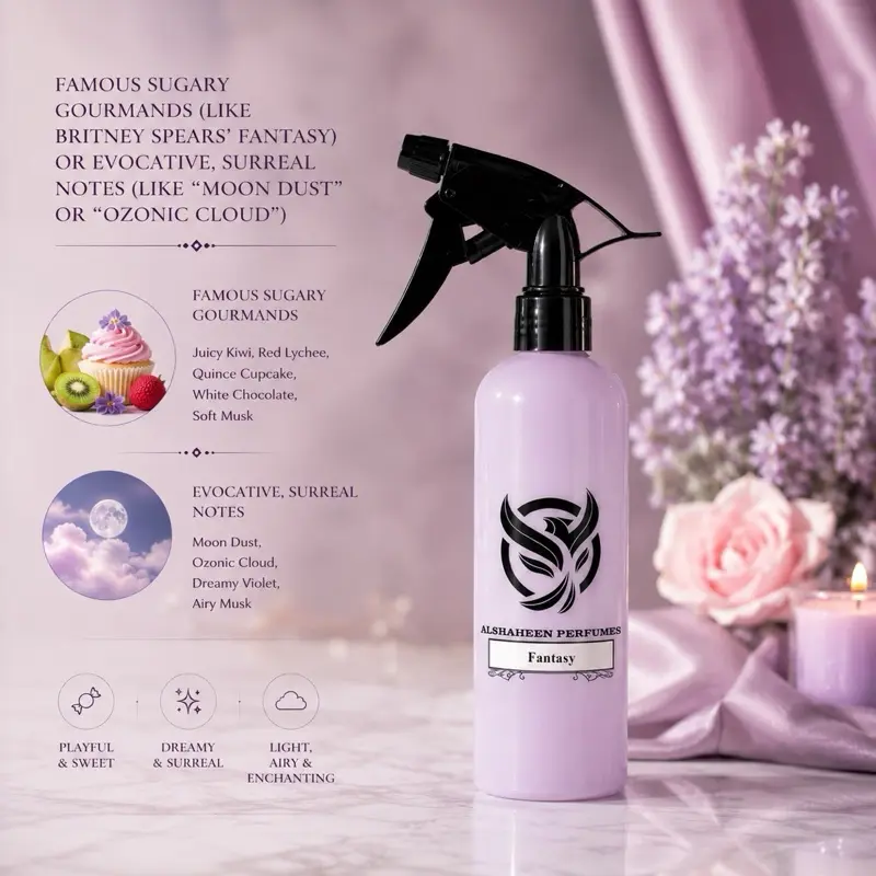 Alshaheen Perfumes Fantasy Room Fragrance Bottle, 300ML Lavender Scent, Calming Aroma Home Air Freshener