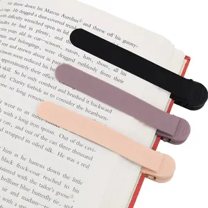 3pcs Automatic Bookmark Set, Durable Silicone Book Markers for Reading Women Men Kids, Cute Unique Design Gifts for Book Lovers