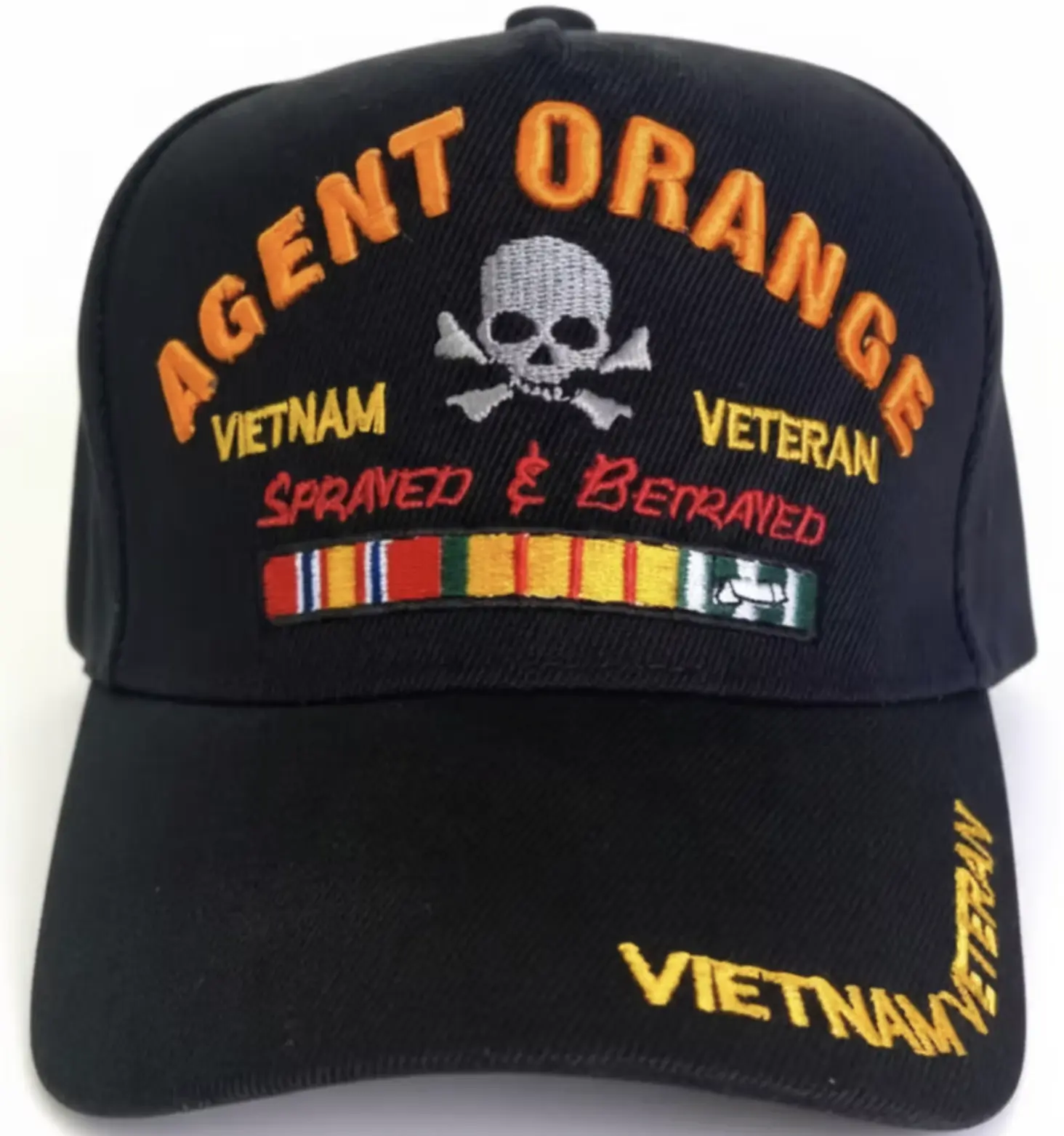 Agent Orange Vietnam Veteran Black Cap 0080