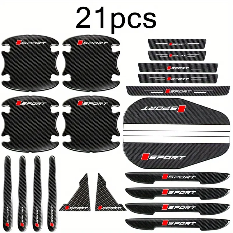 21 Automotive Accessories - Car Decals, Universal car sticker, Sticker For Cars, Threshold Protection Stickers, Door Knuckle Protection Film, Crash Guards - Suitable for All Vehicles, Vehicle Safety, Textured Grip Surface
