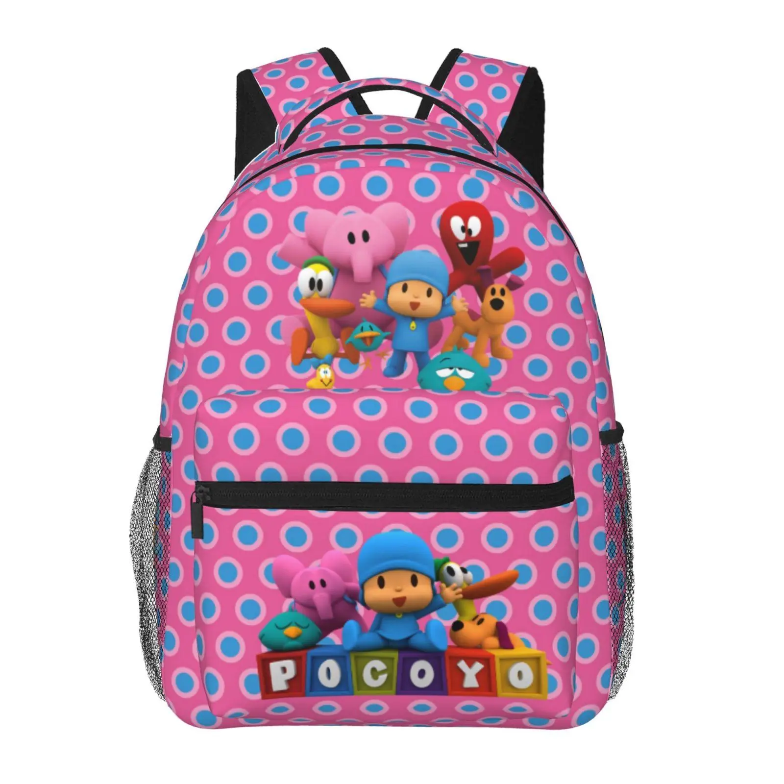 Pocoyo Kids Backpack Pocoyo cartoon Student Bookbag Pocoyo kids show Versatile School Bag, Birthday & Back to School Gift for Children