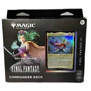 Magic: The Gathering Final Fantasy Commander Deck Revival Trance - 100 Cards with 25 New-to-Magic Cards & Collectors Booster Pack